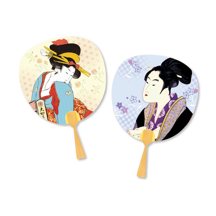 都/浮世絵ペア(サイズ 34×24cm)