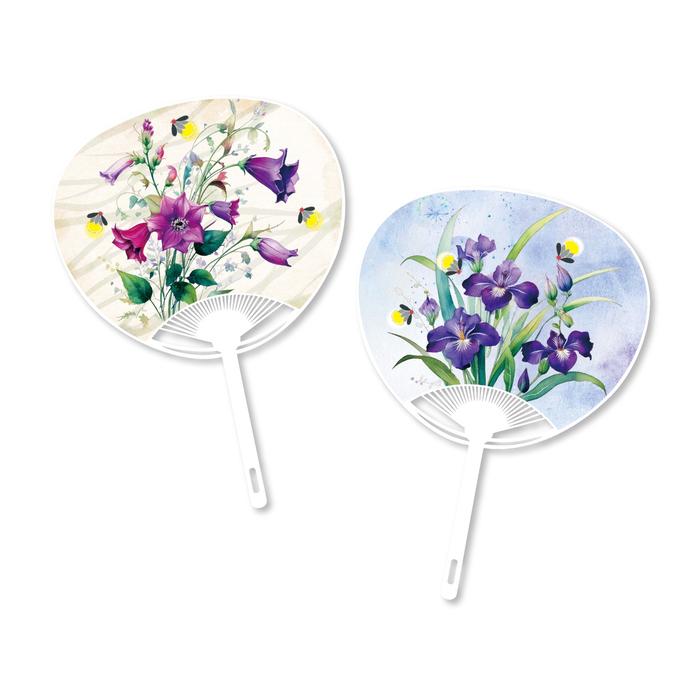 ポリ/千日紅と紫陽花ペア(サイズ 34.5×24cm)